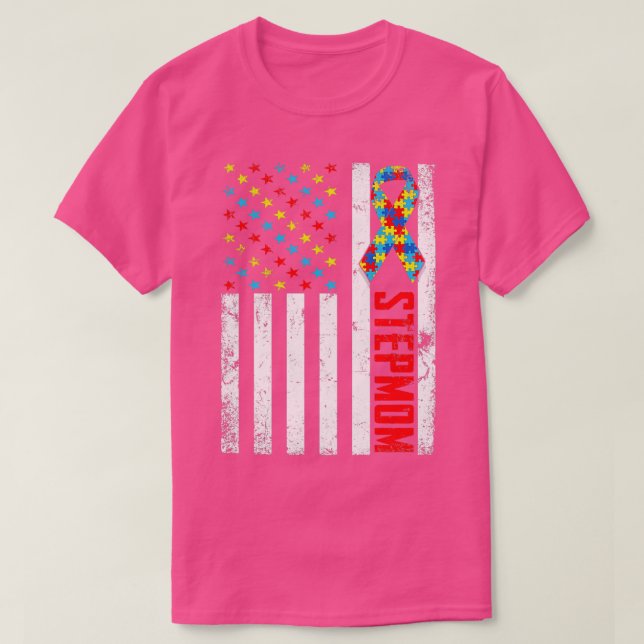 T-shirt Déchets américains en détresse Sensibilisation sur (Design devant)