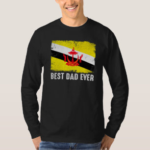 T-shirt Déchiré Brunei Drapeau meilleur papa jamais patrio