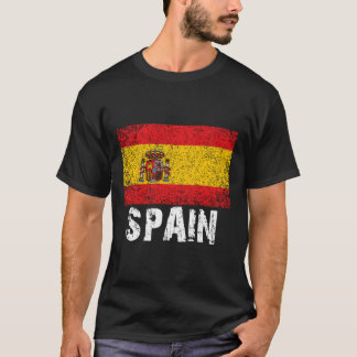 T-shirt Déchiré Espagne Drapeau Pour Hommes Ou Femmes