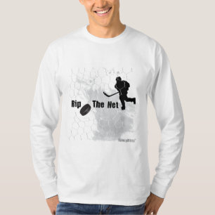 T-shirt Déchirez le galet d'hockey net