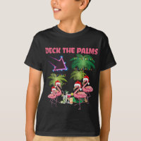 Deck Le Flamant rose Palms Tropical Christmas Palm