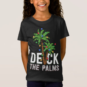 T-Shirt Deck Le Palm Tree Lights Tropical Hawaii Family C