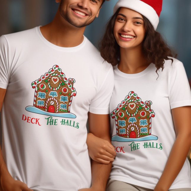 T-shirt Deck the halls Maison de Noël (Créateur téléchargé)