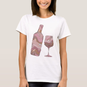 T-shirt Déclaration Argent ART ABSTRAIT Design Moderne v3
