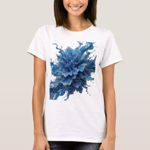 T-shirt Déclaration Argent ART VESTIMENTAIRE Water Flow