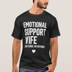 T-shirt Déclaration d'art de femme de soutien émotionnel