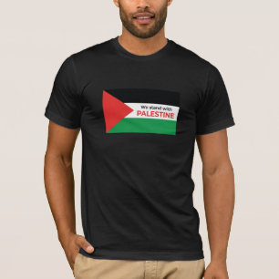 T-shirt Déclaration de solidarité : Drapeau palestinien