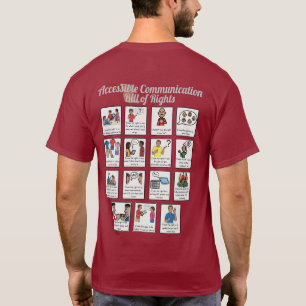 T-shirt Déclaration des droits de communication a