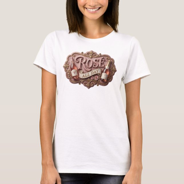 T-shirt Déclaration Rose ROS ALL DAY Déclaration Tee (Devant)