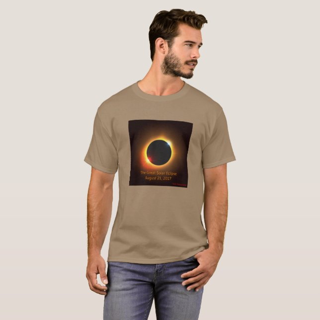 T-shirt d'éclipse solaire (Devant entier)