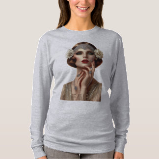 T-SHIRT DECO DIVA SHIRT (GRIS)