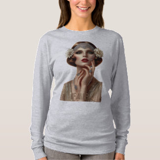 T-SHIRT DECO DIVA SHIRT (GRIS)