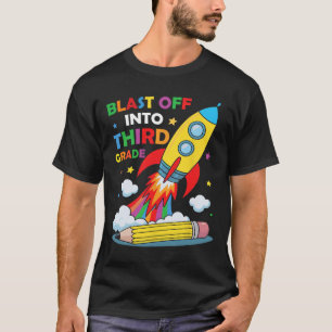 T-shirt Décoller en troisième année Premier jour d'école