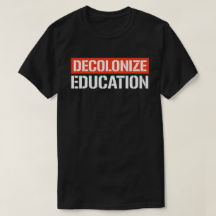 T-shirt Décoloniser l'éducation Sticker rectangulaire