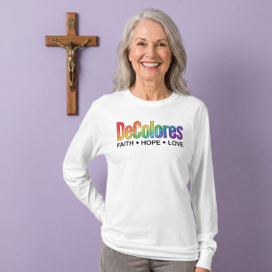 T-shirt DeColores Cursillo Arc-en-ciel Foi Espérance Amour