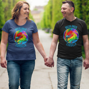 T-shirt DeColores Cursillo Rooster coloré Vivid Arc-en-cie