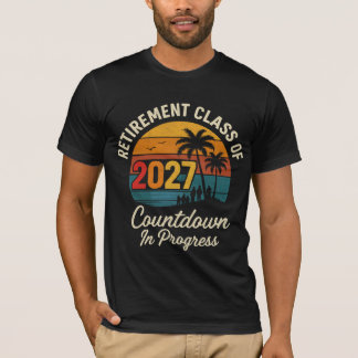 T-shirt Décompte de la classe de retraite 2027 en cours
