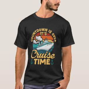 T-shirt Décompte Rétro Vintage C Est Fini C Est Le Temps D