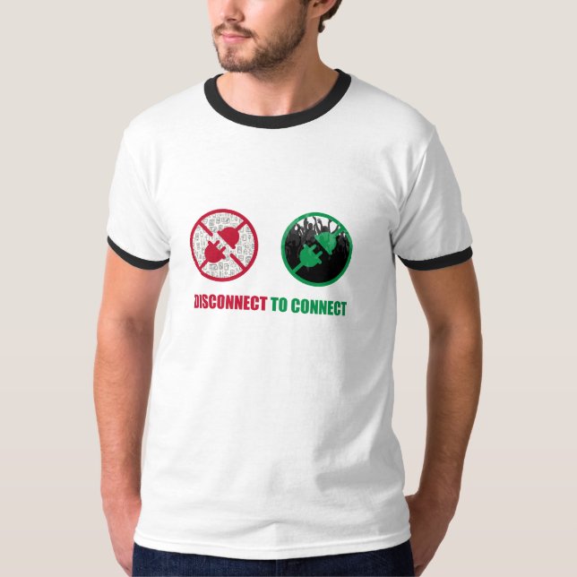 T-shirt Déconnecter pour vous connecter (Devant)
