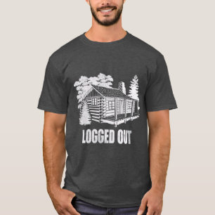 T-shirt Déconnexion Vie Cabine Funny Mountain Home Cadeau