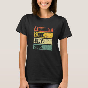 T-shirt Décor 17ème Anniversaire 17 Ans Magnifique Depuis