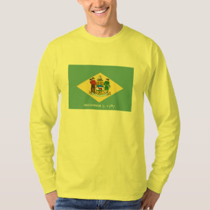 T-shirt Décor Design du drapeau d'état du Delaware
