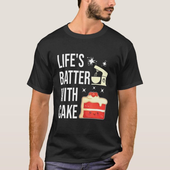 T-shirt Décorateur De Gâteaux Cuisine Pour Baker Pâtisseri (Devant)