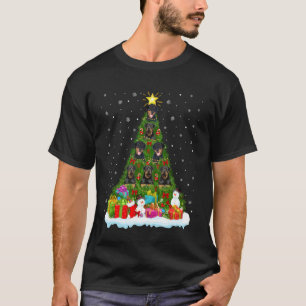 T-shirt Décoration de Noël pour arbre de Noël de chien Rot