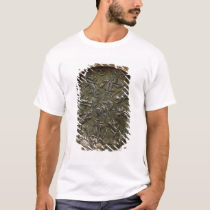 T-shirt Décoration de soulagement de plat dépeignant la