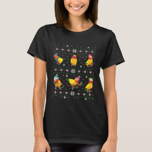 T-shirt Décorations amusantes de perroquets Père Noël S