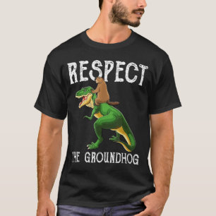 T-shirt Décorations de chemise de la journée de la marmott