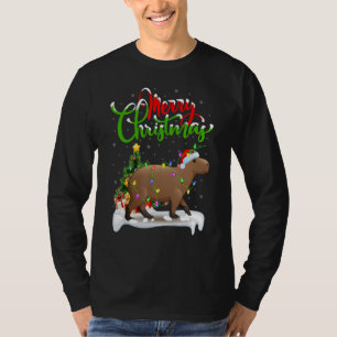 T-shirt Décorations de Noël Capybara Santa Capybara Noël