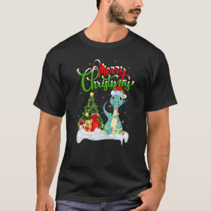 T-shirt Décorations de Noël de dinosaure Santa Dinosaure N