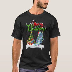 T-shirt Décorations de Noël de poisson Narwhal Père Noël N