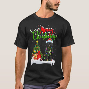 T-shirt Décorations de Noël Santa Chien d'eau portugais