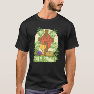 T-shirt Décorations Palm Dimanche Croix Jésus chrétien Est