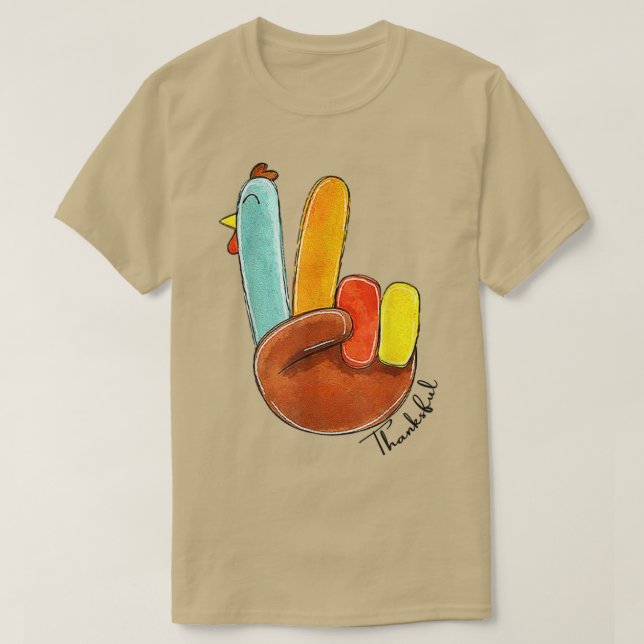 T-shirt Décorations Thanksgiving Turquie Doit Remerciement (Design devant)