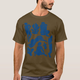 T-shirt Découpe féminine inspirée de Blue Matisse