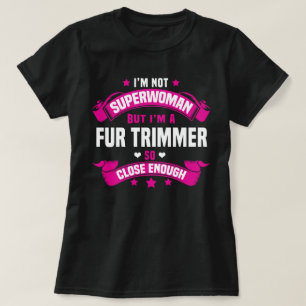 T-shirt Découpe fourrure