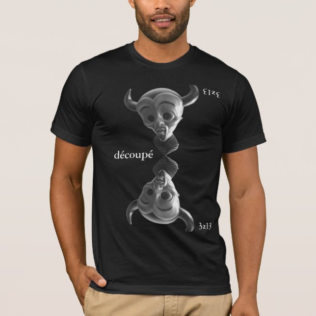 T-shirt découpé shirt from the 3z13 release (Devant)
