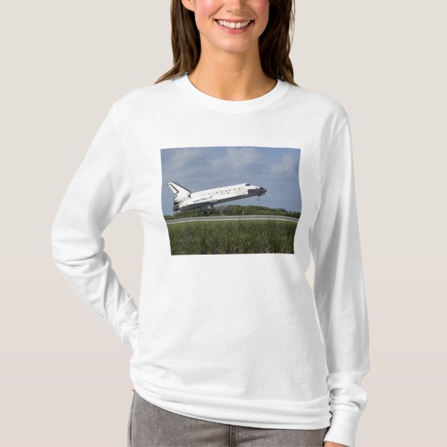 T-shirt Découverte de la navette spatiale atterrit sur la  (Devant)