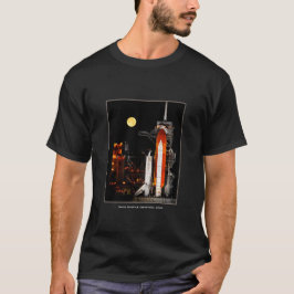 T-shirt Découverte et Pleine lune de la navette spatiale e