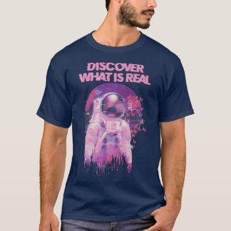 T-shirt Découvrez Ce Qui Est Réel - Vaporwave Glitchy Astr