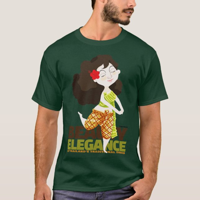 T-shirt Découvrez la beauté et l'élégance de Thailands Tra (Devant)