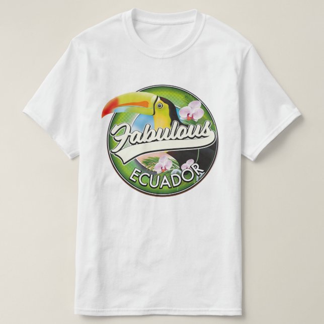T-shirt Découvrez le fabuleux logo de l'Equateur (Design devant)