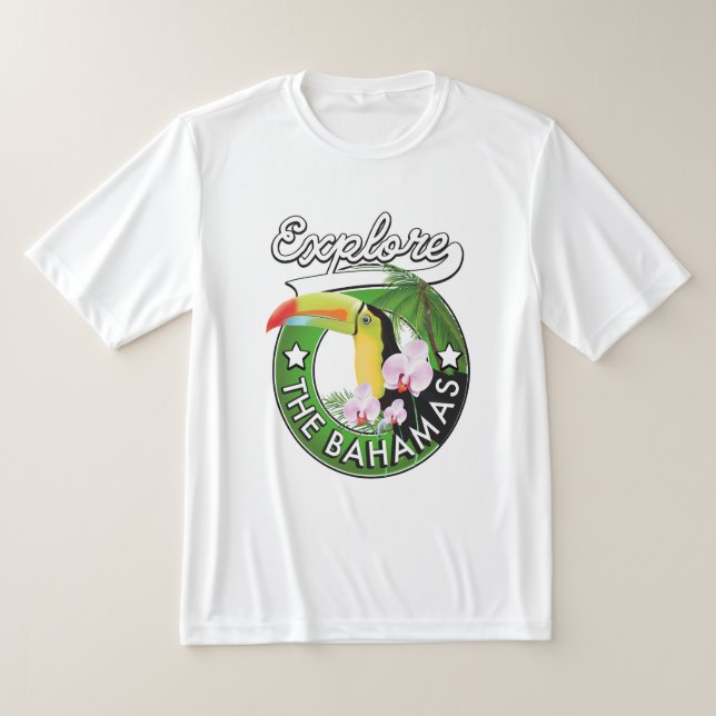 T-shirt Découvrez le logo des Bahamas (Poser)