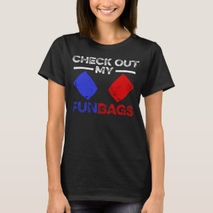 T-shirt Découvrez Mes Sacs Amusants Cornhole