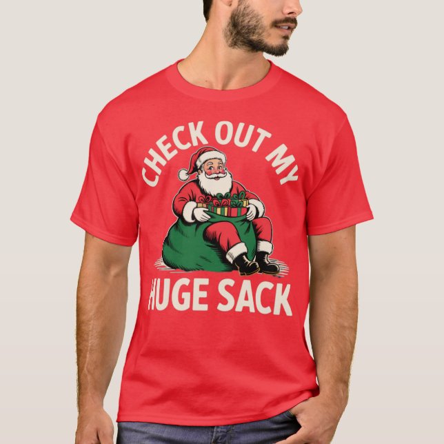 T-shirt Découvrez Mon Énorme Sacoche (Devant)