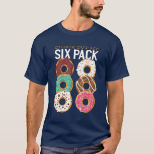 T-shirt Découvrez Mon Pack Six Drôle Donuts Fitness Gym