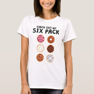 T-shirt Découvrez Mon Pack Six Funny Donut Fitness